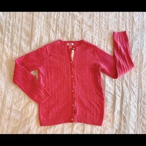 Girls Lilly Pulitzer Pink Cable Knit Cardigan